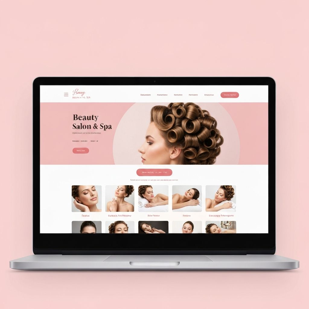 Glow Beauty Salon website design